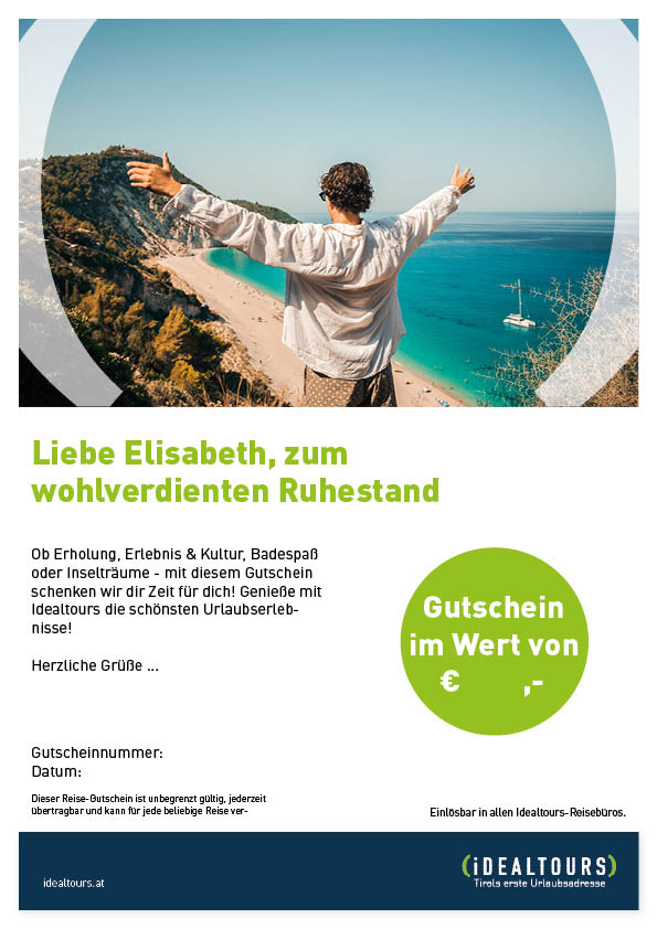 Gutscheinmotiv "Strand"